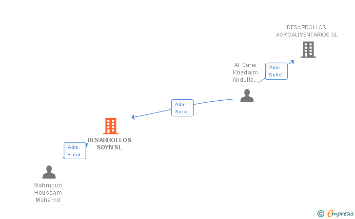 Vinculaciones societarias de DESARROLLOS SOYN SL
