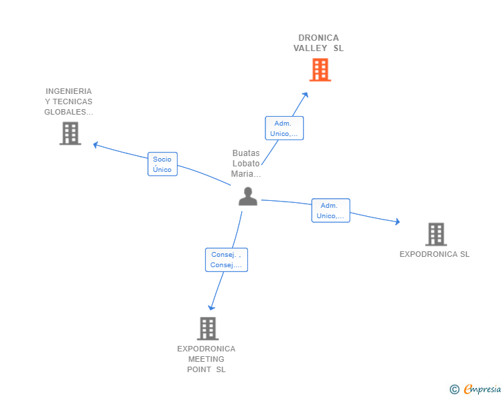 Vinculaciones societarias de DRONICA VALLEY SL