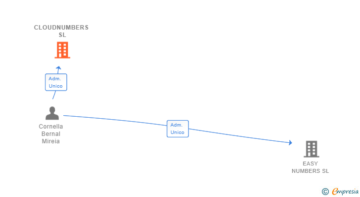 Vinculaciones societarias de CLOUDNUMBERS SL