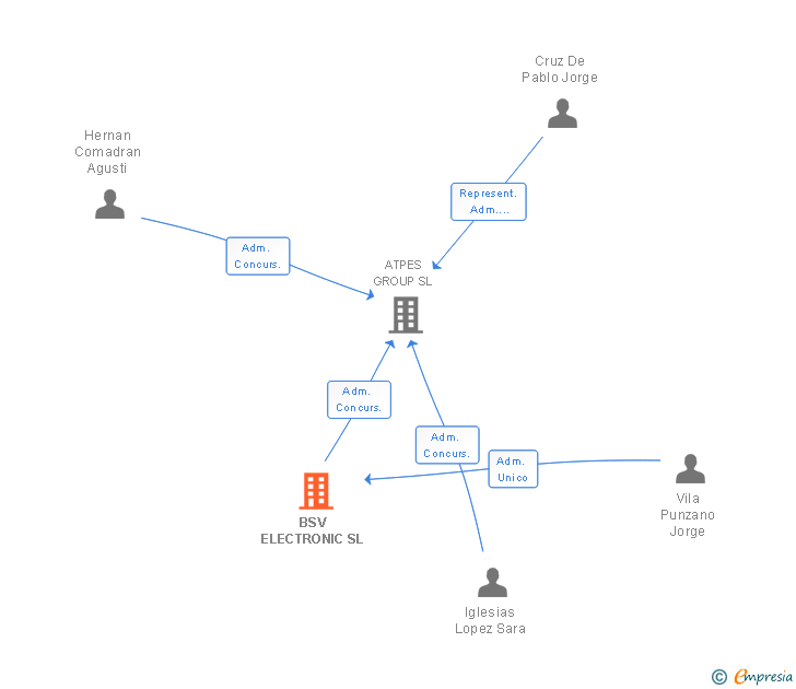 Vinculaciones societarias de BSV ELECTRONIC SL