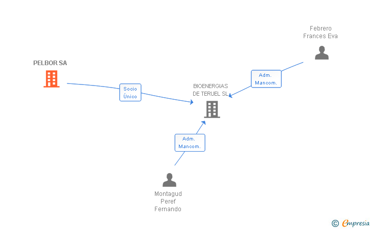 Vinculaciones societarias de PELBOR SA