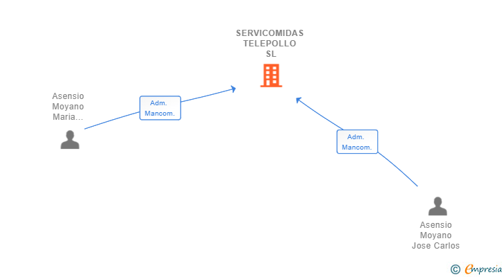 Vinculaciones societarias de SERVICOMIDAS TELEPOLLO SL
