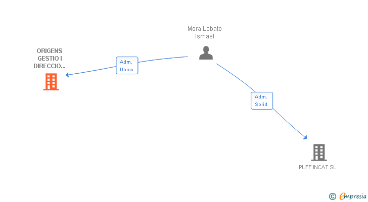 Vinculaciones societarias de ORIGENS GESTIO I DIRECCIO D'OBRES SLL