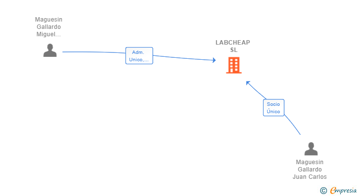 Vinculaciones societarias de LABCHEAP SL