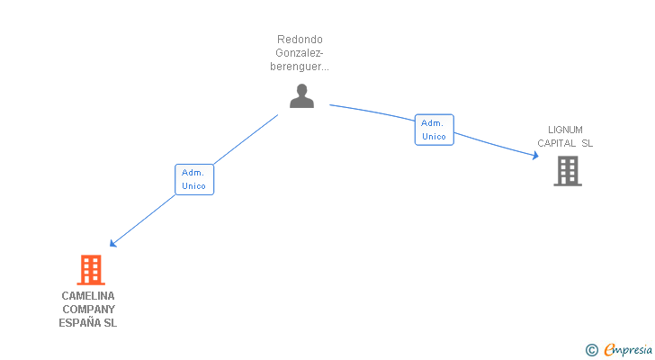 Vinculaciones societarias de CAMELINA COMPANY ESPAÑA SL