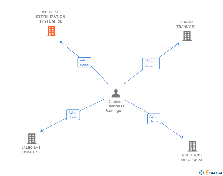Vinculaciones societarias de MEDICAL STERILIZATION SYSTEM SL
