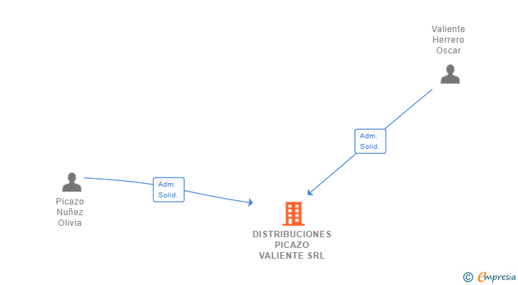 Vinculaciones societarias de DISTRIBUCIONES PICAZO VALIENTE SRL