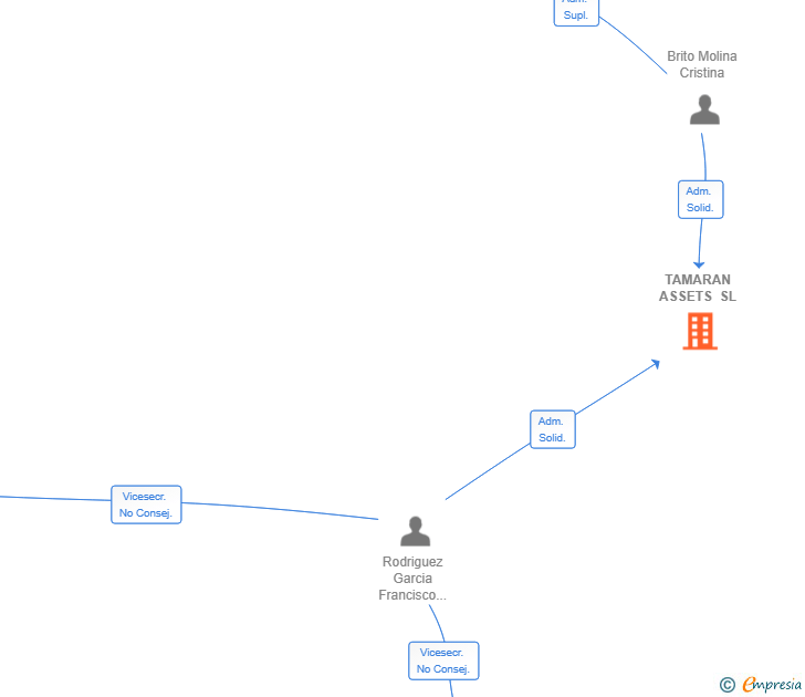 Vinculaciones societarias de TAMARAN ASSETS SL