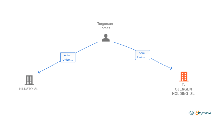Vinculaciones societarias de T-GJENGEN HOLDING SL