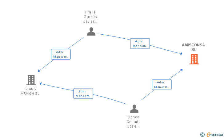 Vinculaciones societarias de AMISCONSA SL