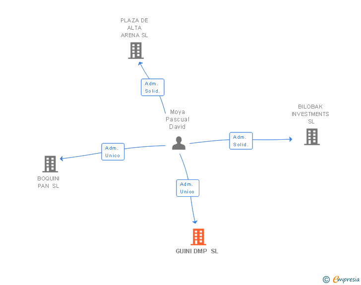 Vinculaciones societarias de GUINI DMP SL