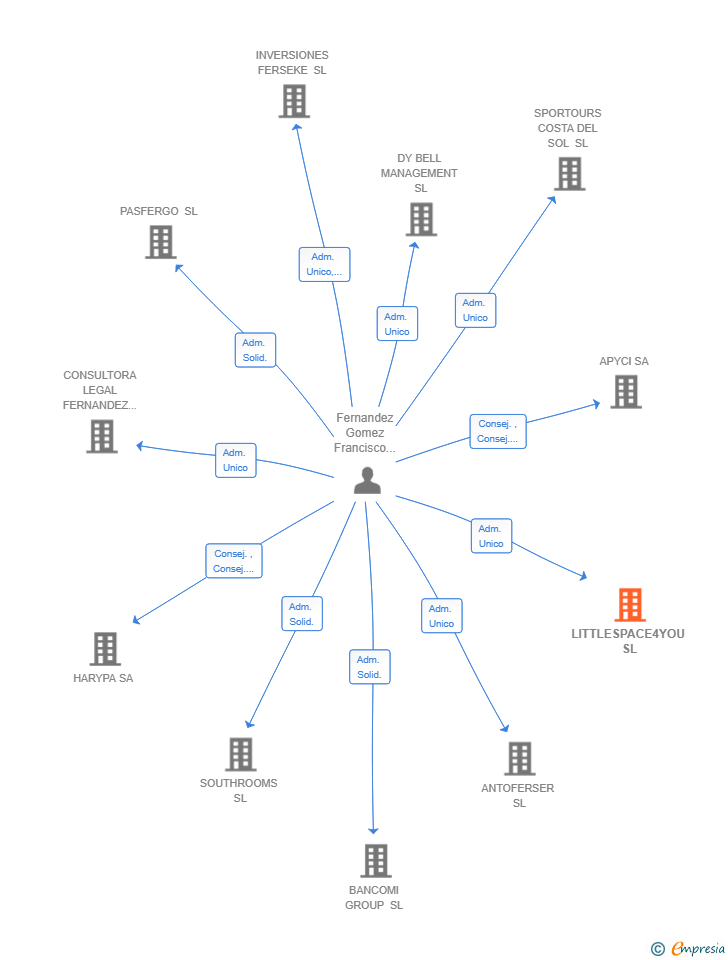 Vinculaciones societarias de LITTLESPACE4YOU SL