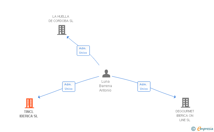 Vinculaciones societarias de TINCL IBERICA SL
