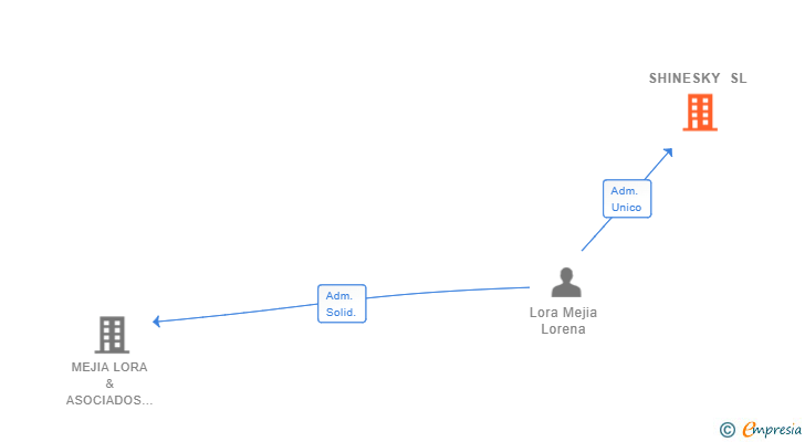 Vinculaciones societarias de SHINESKY SL