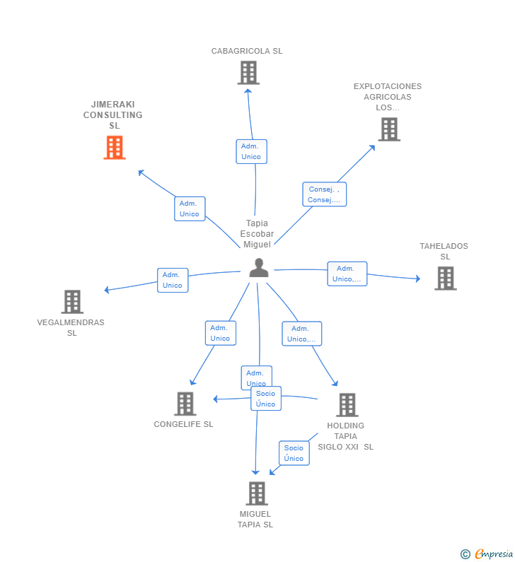 Vinculaciones societarias de JIMERAKI CONSULTING SL