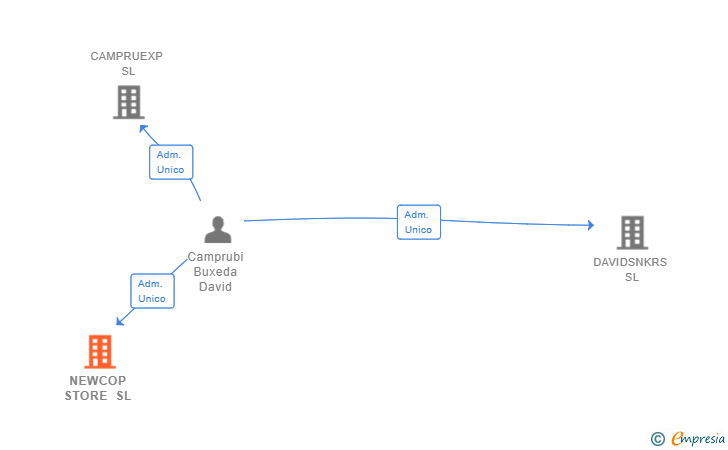 Vinculaciones societarias de NEWCOP STORE SL