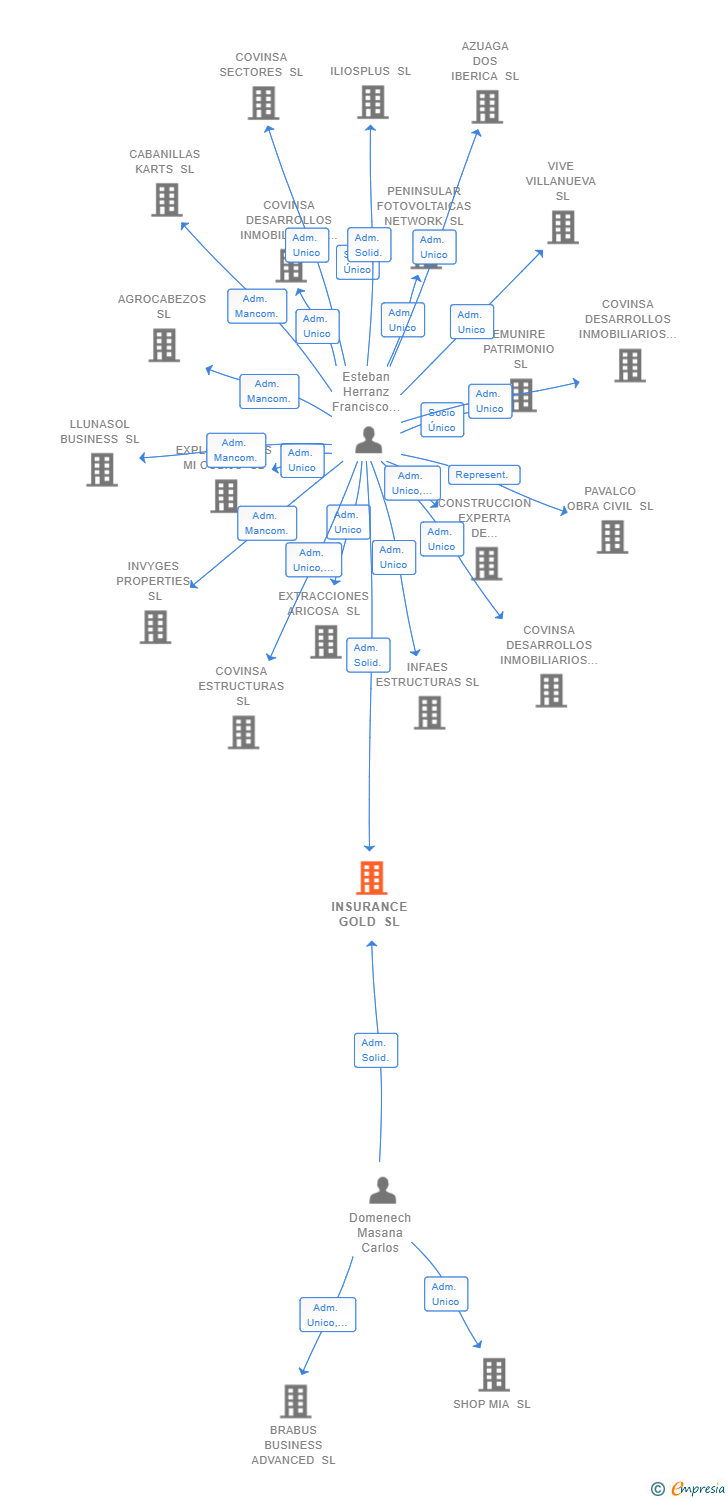 Vinculaciones societarias de INSURANCE GOLD SL