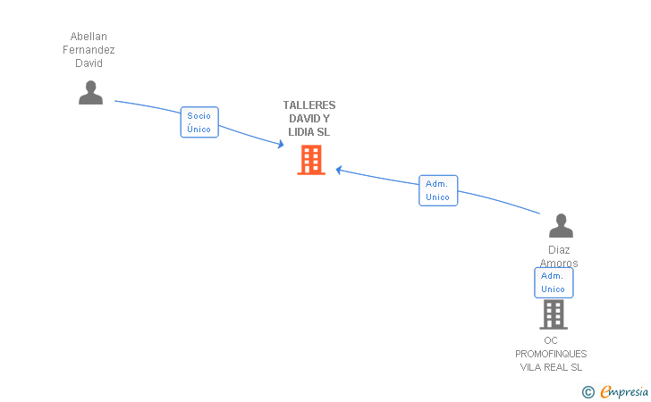 Vinculaciones societarias de TALLERES DAVID Y LIDIA SL