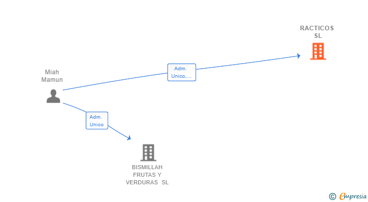 Vinculaciones societarias de RACTICOS SL