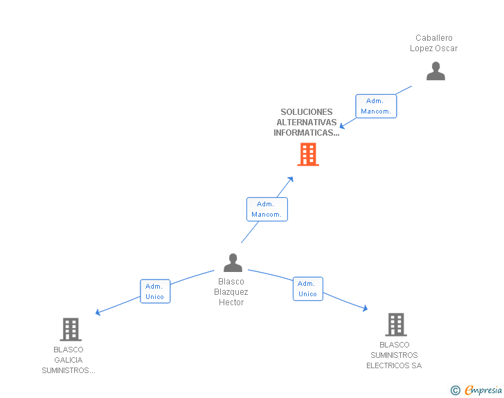 Vinculaciones societarias de SOLUCIONES ALTERNATIVAS INFORMATICAS Y DOMOTICA SL