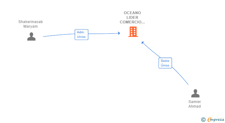 Vinculaciones societarias de OCEANO LIDER COMERCIO SL