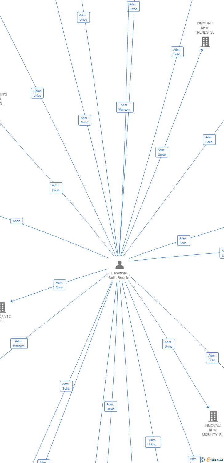 Vinculaciones societarias de INMOCALI MASS SL