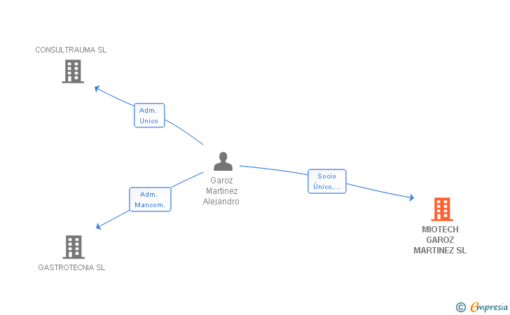 Vinculaciones societarias de MIOTECH G.M. SL