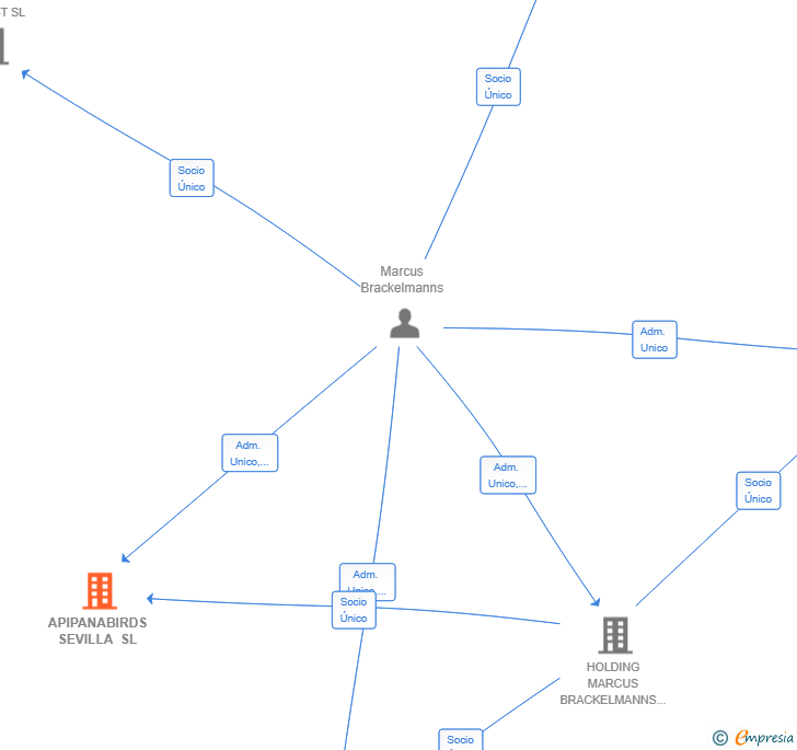Vinculaciones societarias de APIPANABIRDS SEVILLA SL