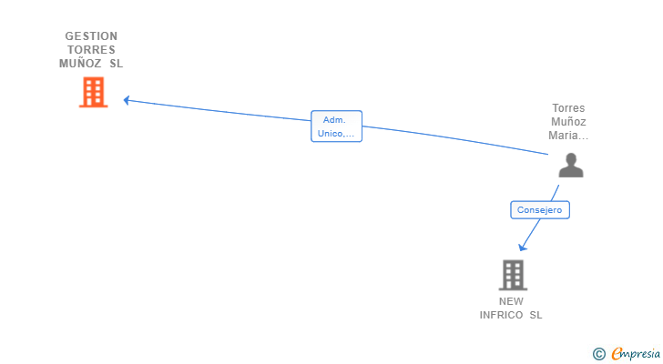 Vinculaciones societarias de GESTION TORRES MUÑOZ SL