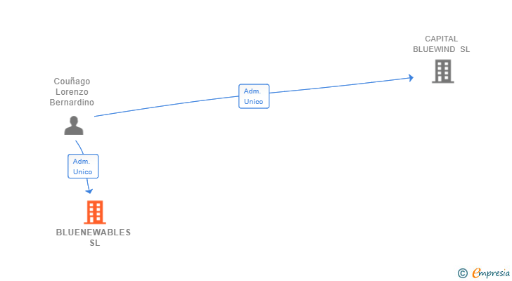 Vinculaciones societarias de BLUENEWABLES SL