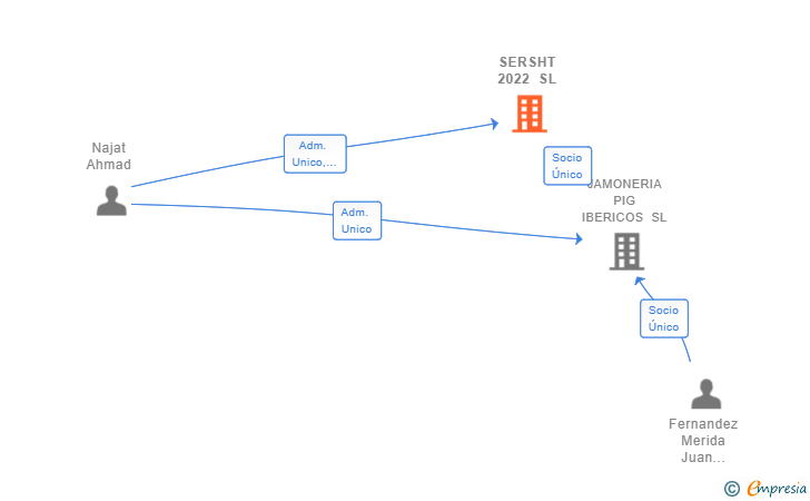 Vinculaciones societarias de SERSHT 2022 SL