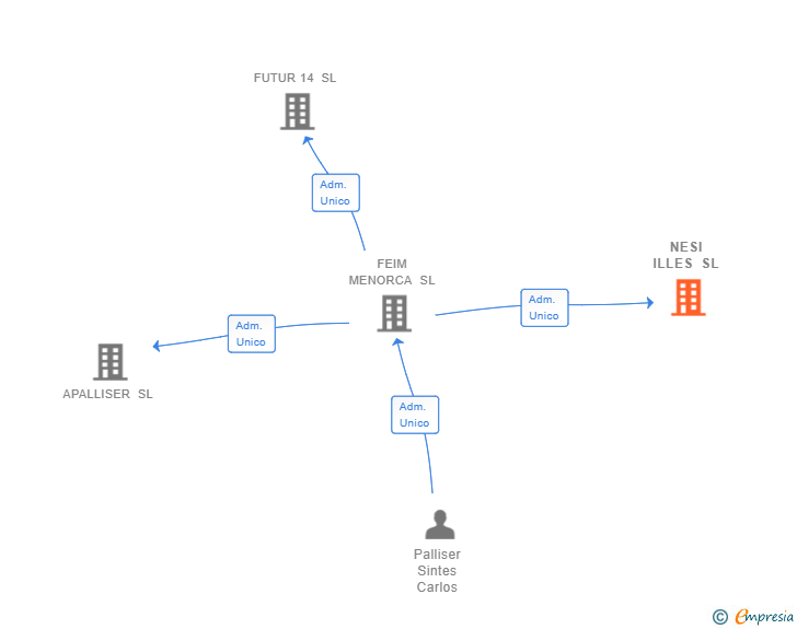 Vinculaciones societarias de NESI ILLES SL