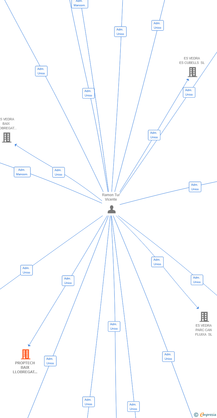 Vinculaciones societarias de ES VEDRA FORUM CAPITAL MANAGEMENT SL