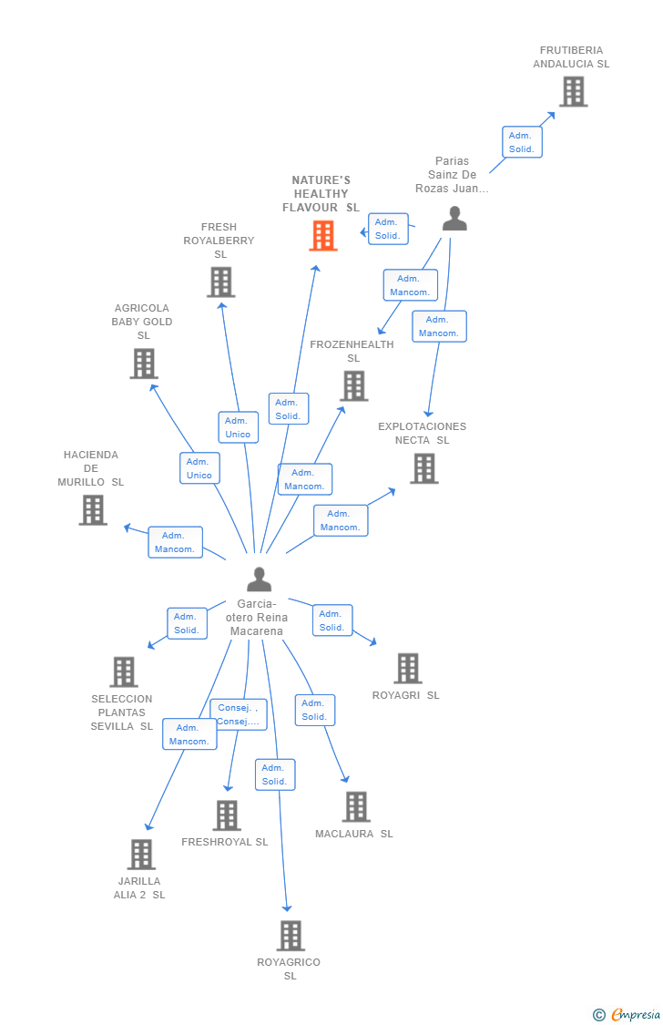Vinculaciones societarias de NATURE'S HEALTHY FLAVOUR SL