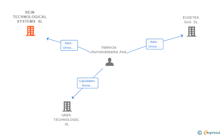 Vinculaciones societarias de REIN TECHNOLOGICAL SYSTEMS SL