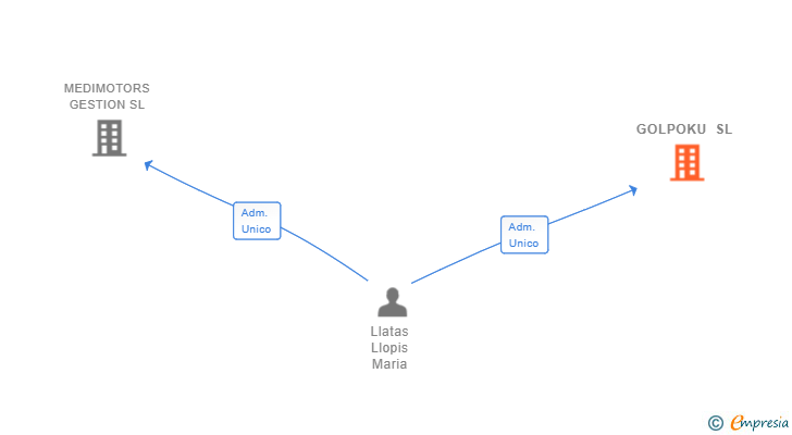 Vinculaciones societarias de GOLPOKU SL