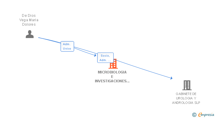 Vinculaciones societarias de MICROBIOLOGIA E INVESTIGACIONES ANDROLOGICAS SL (EXTINGUIDA)