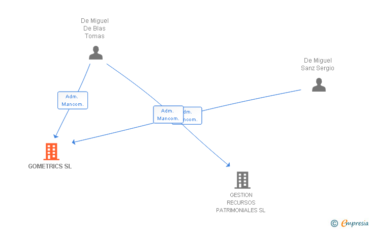 Vinculaciones societarias de GOMETRICS SL