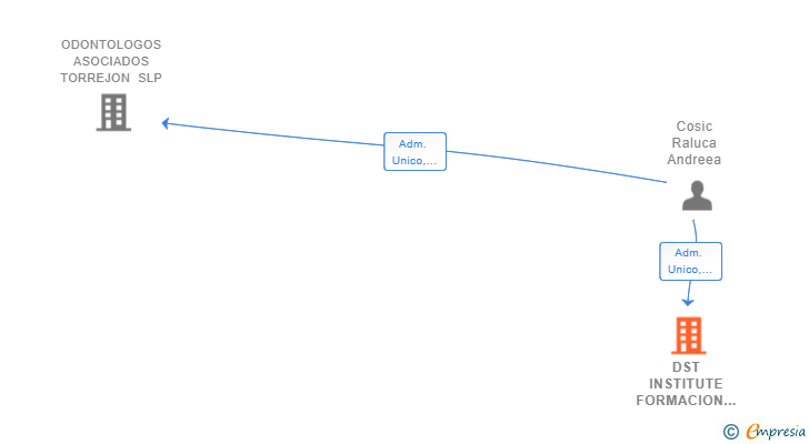 Vinculaciones societarias de DST INSTITUTE FORMACION SL