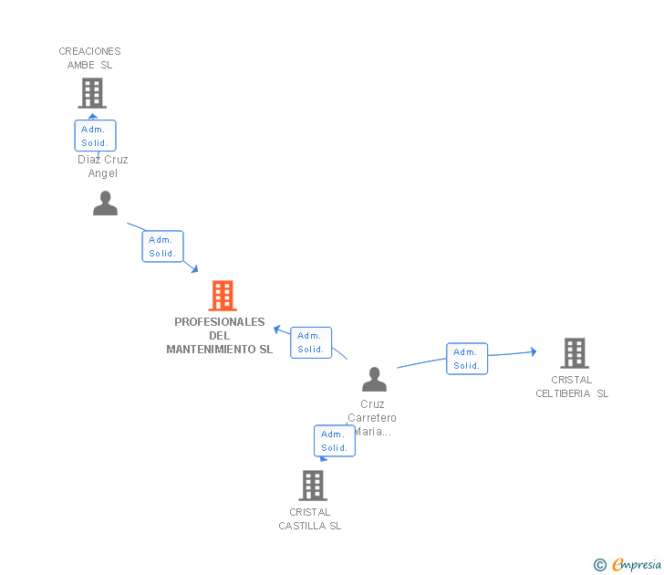 Vinculaciones societarias de PROFESIONALES DEL MANTENIMIENTO SL