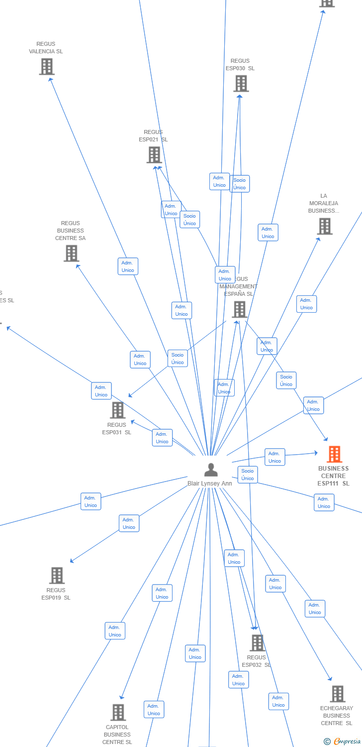Vinculaciones societarias de BUSINESS CENTRE ESP111 SL