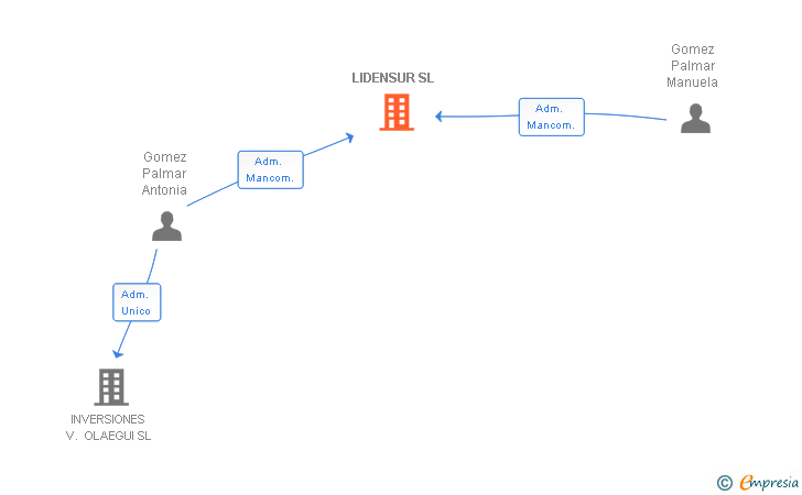 Vinculaciones societarias de LIDENSUR SL