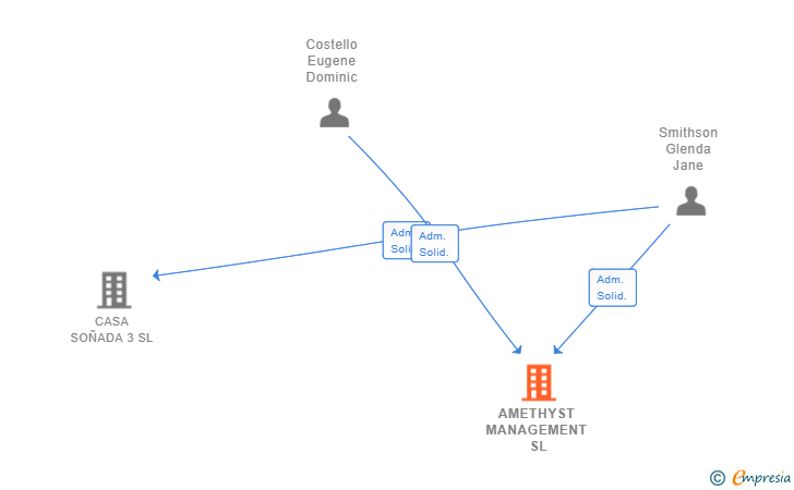 Vinculaciones societarias de AMETHYST MANAGEMENT SL