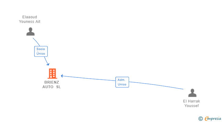 Vinculaciones societarias de BRIENZ AUTO SL