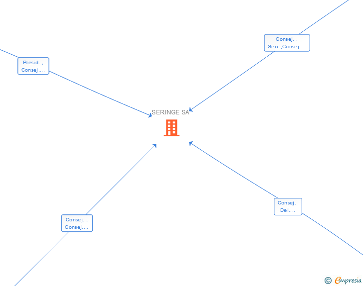 Vinculaciones societarias de SERINGE SA