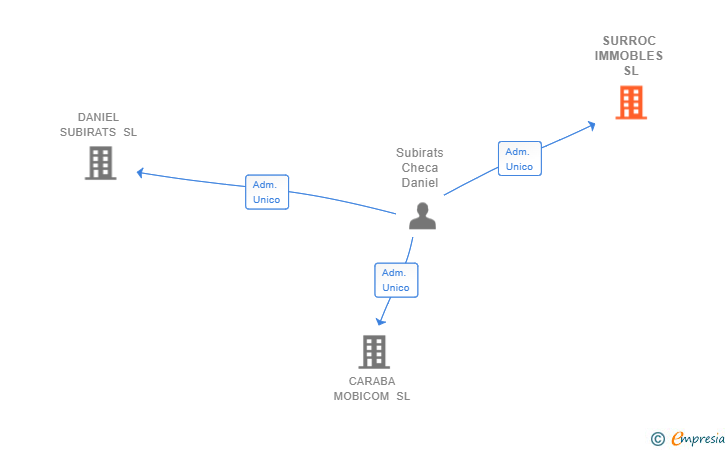 Vinculaciones societarias de SURROC IMMOBLES SL