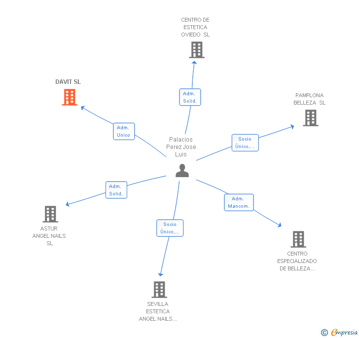 Vinculaciones societarias de DAVIT SL
