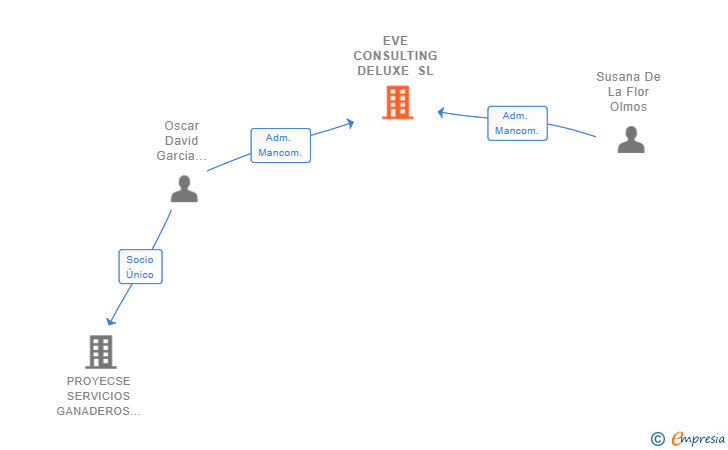 Vinculaciones societarias de EVE CONSULTING DELUXE SL