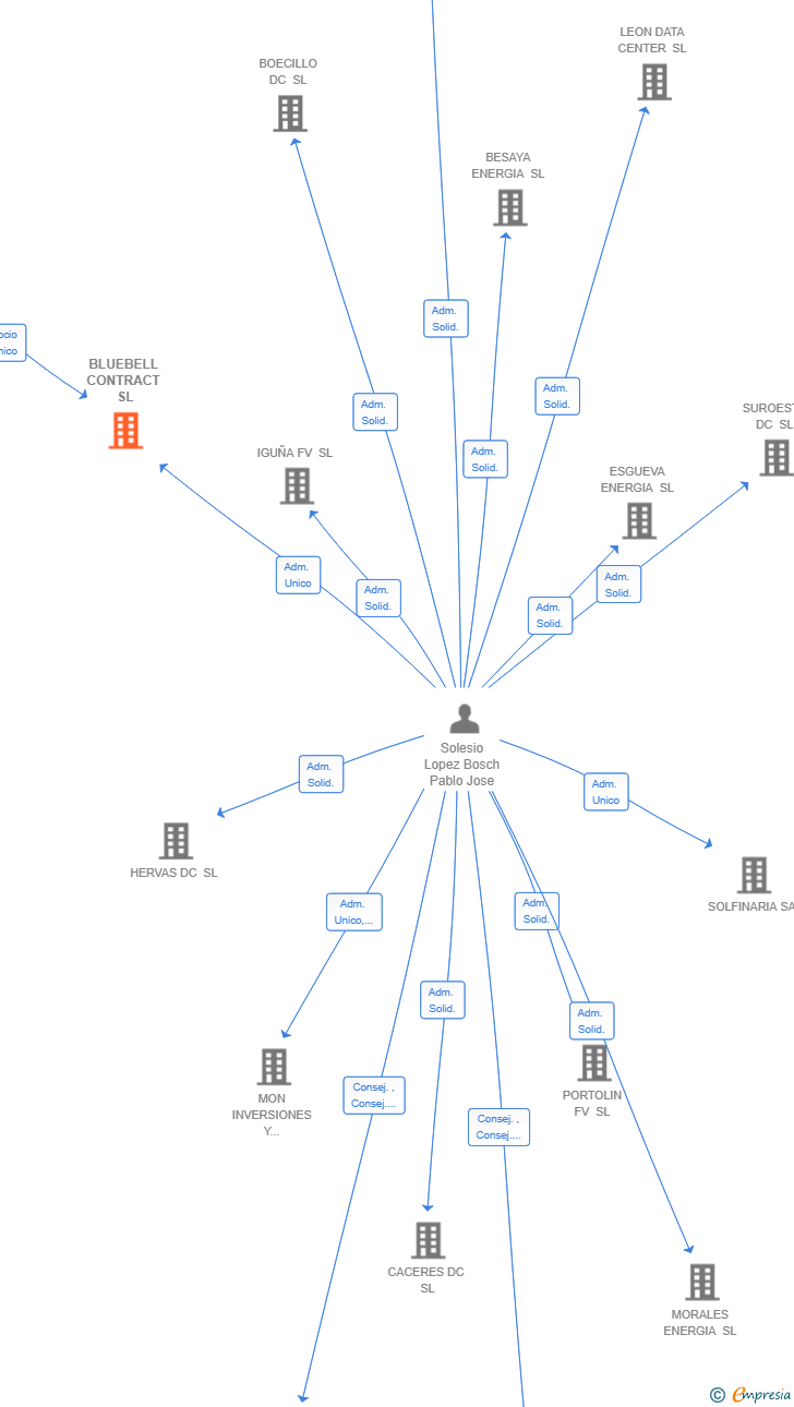 Vinculaciones societarias de BLUEBELL CONTRACT SL