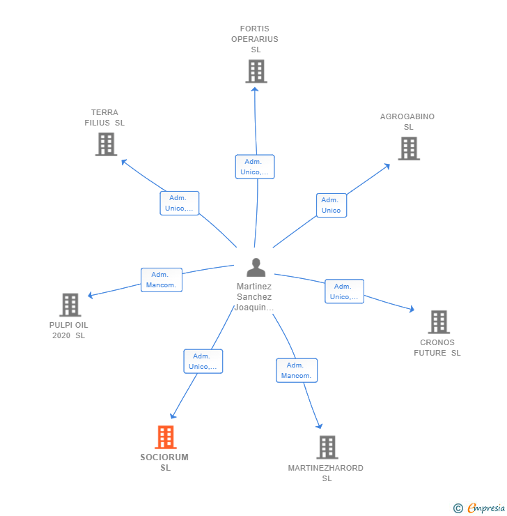 Vinculaciones societarias de SOCIORUM SL